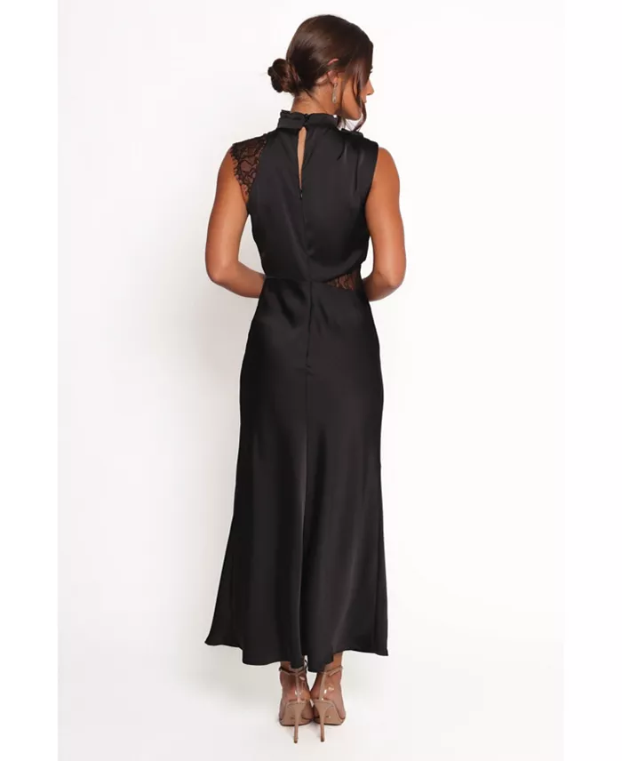 Alfani Petal And Pup Women's Anabelle Halter Neck Lace Maxi Dress Women's Fashion Shoes & Accessories