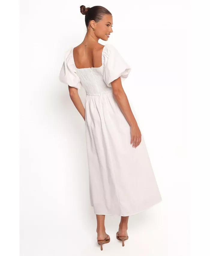 Alfani Petal And Pup Women's Clo Puff Sleeve Midi Dress Women's Fashion Shoes & Accessories