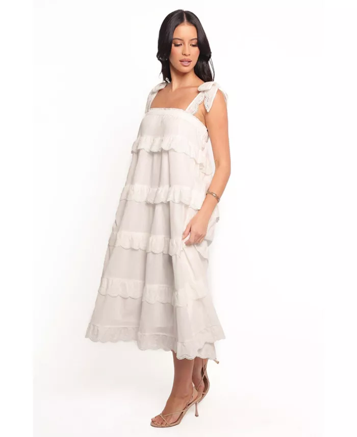 Alfani Petal And Pup Women's Harriette Midi Dress Women's Fashion Shoes & Accessories