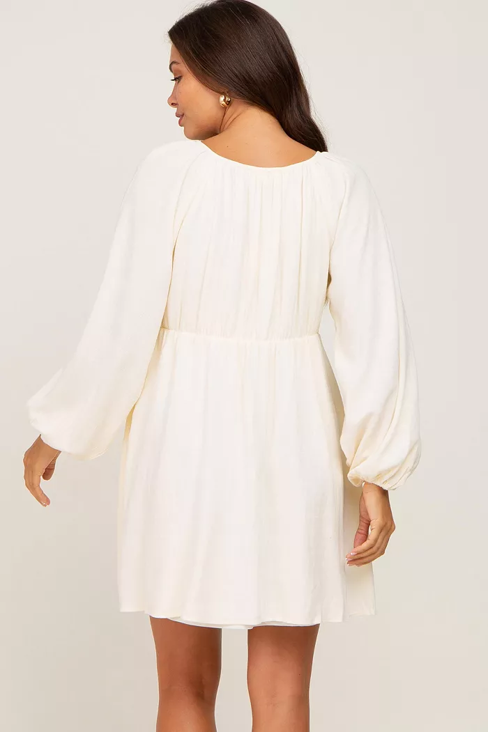 Alfani Pinkblush Maternity Beige Crochet Lace Button Front Dress Women's Fashion Shoes & Accessories