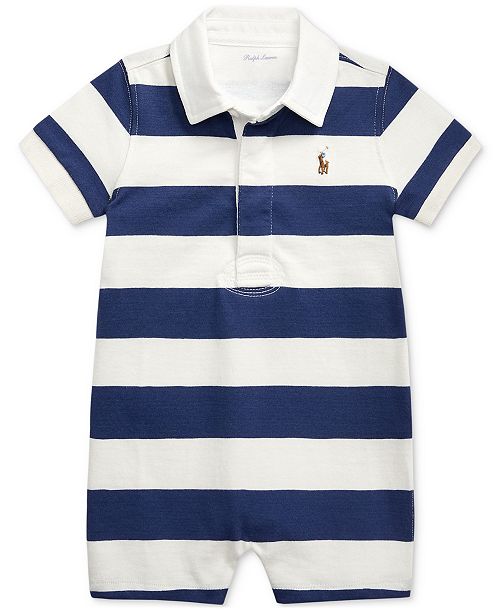 alfani Polo Ralph Lauren Baby Boys Rugby Stripe Shortall Kids