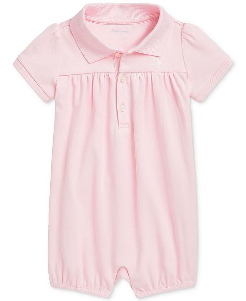 alfani Polo Ralph Lauren Baby Cotton Polo Bubble Romper Kids