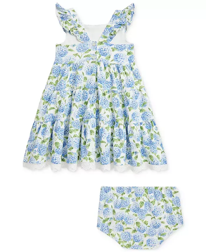 Alfani Polo Ralph Lauren Baby Girls Floral Flutter-Sleeve Dress Kids