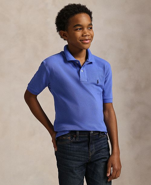 alfani Polo Ralph Lauren Big Boys Cotton Mesh Logo Polo Shirt Kids