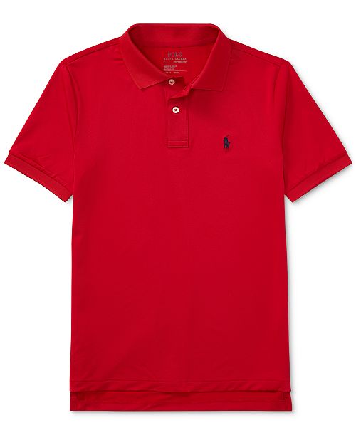 alfani Polo Ralph Lauren Big Boys Performance Jersey Polo Shirt Kids