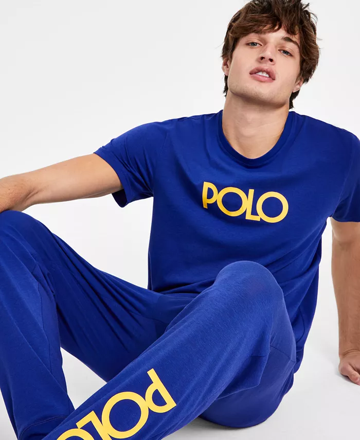 Alfani Polo Ralph Lauren Logo Sleep Shirt & Sleep Joggers Exclusively At Macy's Men's Fashion & Accessories