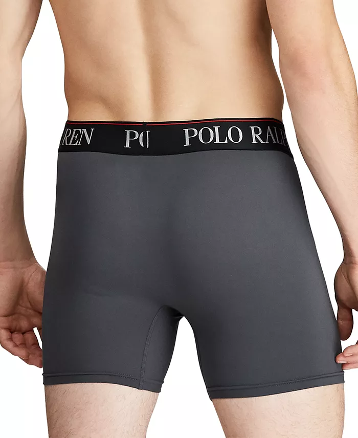 Alfani Polo Ralph Lauren Men's 3-Pack 4-D Flex Cool Microfiber Boxer Briefs Men's Fashion & Accessories