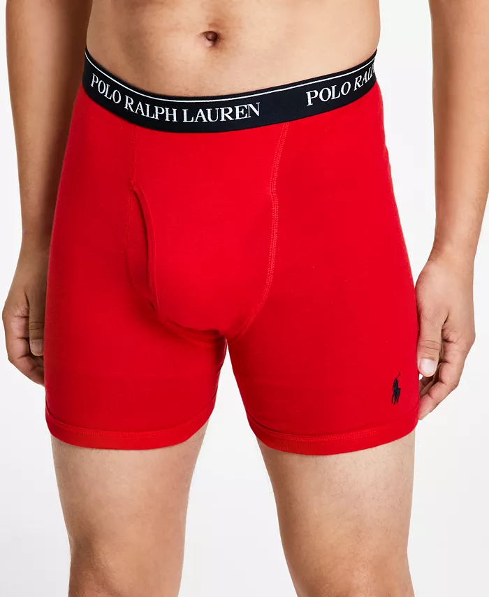 Alfani Polo Ralph Lauren Men's 3-Pack Classic Cotton Boxer Briefs Men's Fashion & Accessories