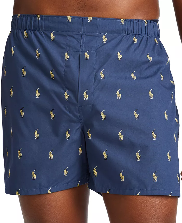 Alfani Polo Ralph Lauren Men's 3-Pack Classic Woven Cotton Boxers Men's Fashion & Accessories