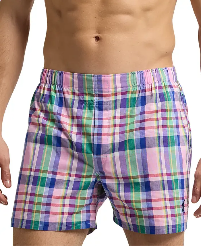 Alfani Polo Ralph Lauren Men's 3-Pk. Classic Woven Cotton Boxers Men's Fashion & Accessories