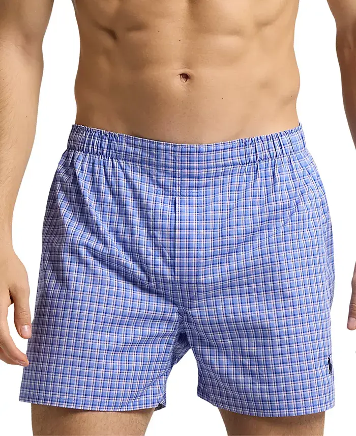 Alfani Polo Ralph Lauren Men's 3-Pk. Classic Woven Cotton Boxers Men's Fashion & Accessories