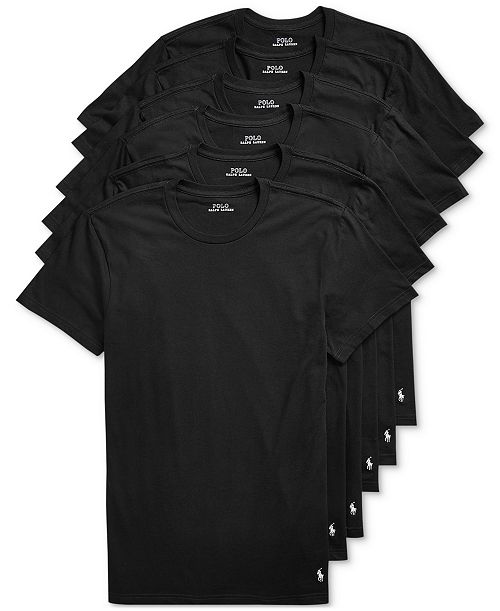 alfani Polo Ralph Lauren Men's 5+1 Free Bonus Classic-Fit Crewneck Undershirts Pack Men's Fashion & Accessories