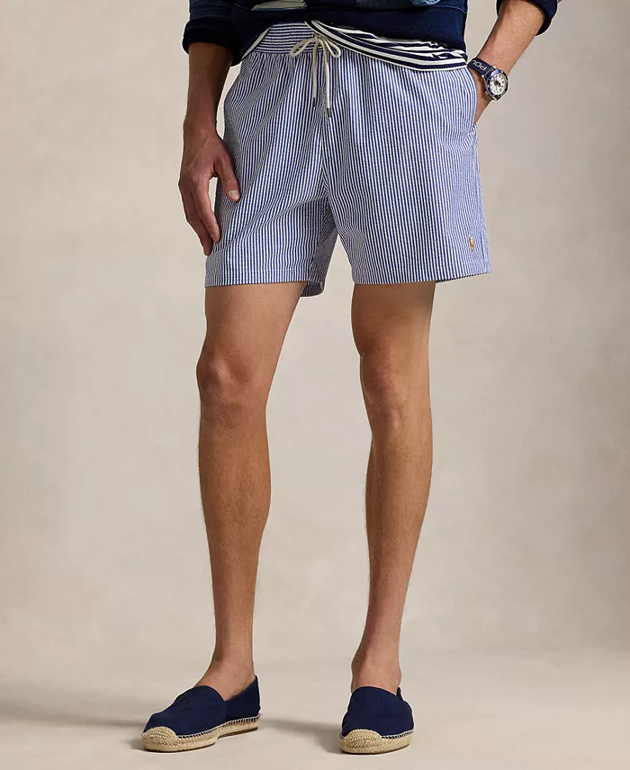 Alfani Polo Ralph Lauren Men's 5-3/4" Traveler Classic Striped Swim Trunk Men's Fashion & Accessories