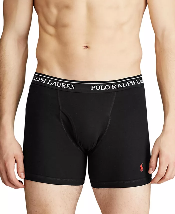 Alfani Polo Ralph Lauren Men's 5-Pack Classic Cotton Boxer Briefs Men's Fashion & Accessories
