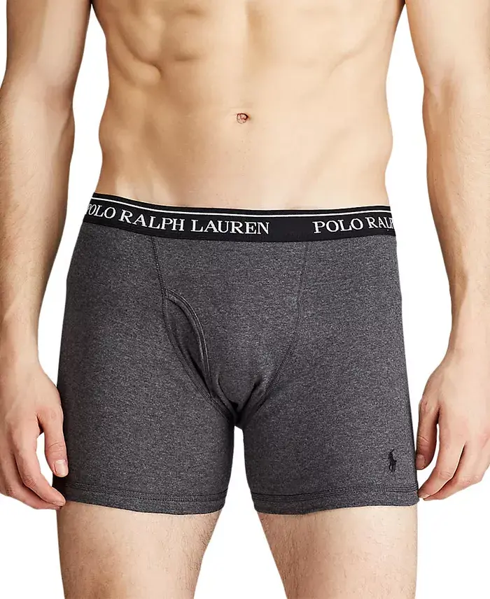 Alfani Polo Ralph Lauren Men's 5-Pack Classic Cotton Boxer Briefs Men's Fashion & Accessories