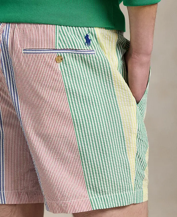 Alfani Polo Ralph Lauren Men's 6-Inch Polo Prepster Seersucker Shorts Men's Fashion & Accessories