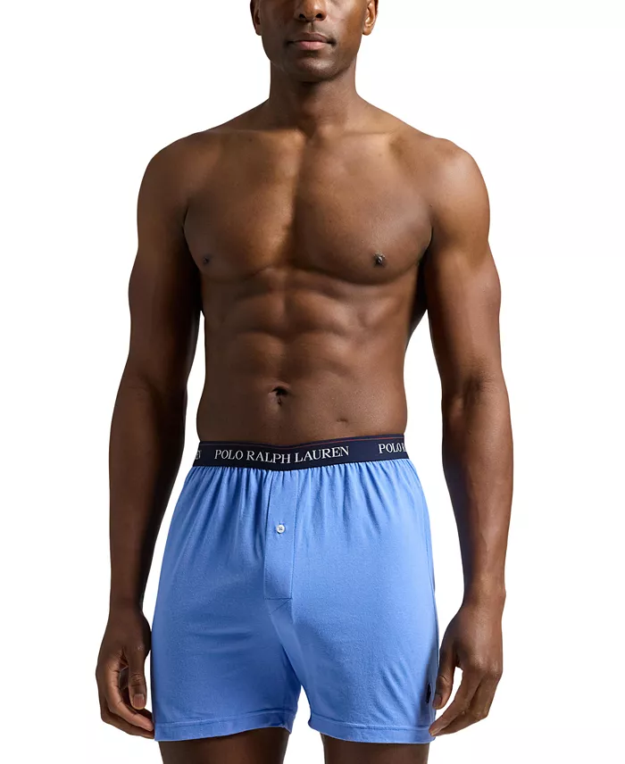 Alfani Polo Ralph Lauren Men's 6-Pk. Classic-Fit Cotton Knit Boxer Briefs Men's Fashion & Accessories