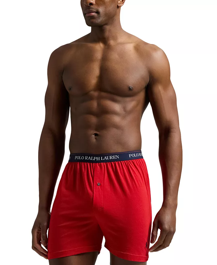 Alfani Polo Ralph Lauren Men's 6-Pk. Classic-Fit Cotton Knit Boxer Briefs Men's Fashion & Accessories