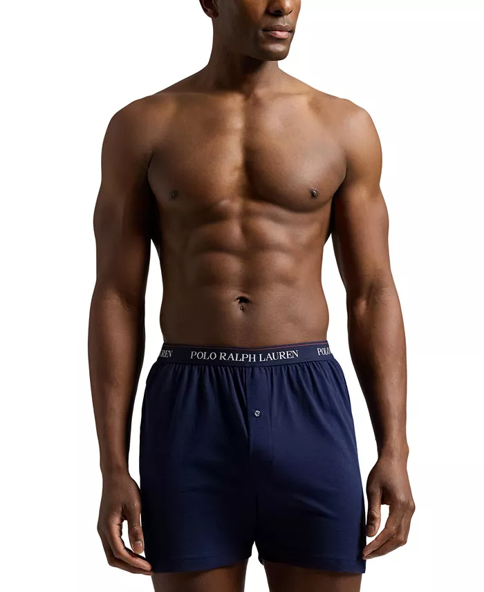 Alfani Polo Ralph Lauren Men's 6-Pk. Classic-Fit Cotton Knit Boxer Briefs Men's Fashion & Accessories