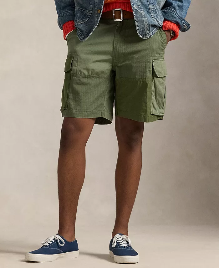 Alfani Polo Ralph Lauren Men's 8.5" Relaxed Patchwork Cargo Shorts Men's Fashion & Accessories