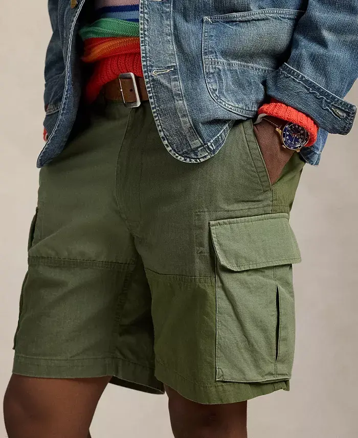 Alfani Polo Ralph Lauren Men's 8.5" Relaxed Patchwork Cargo Shorts Men's Fashion & Accessories