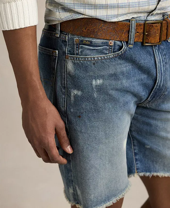 Alfani Polo Ralph Lauren Men's 8-Inch Vintage Classic Denim Shorts Men's Fashion & Accessories
