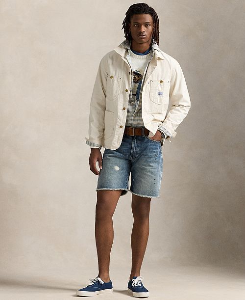 alfani Polo Ralph Lauren Men's 8-Inch Vintage Classic Denim Shorts Men's Fashion & Accessories