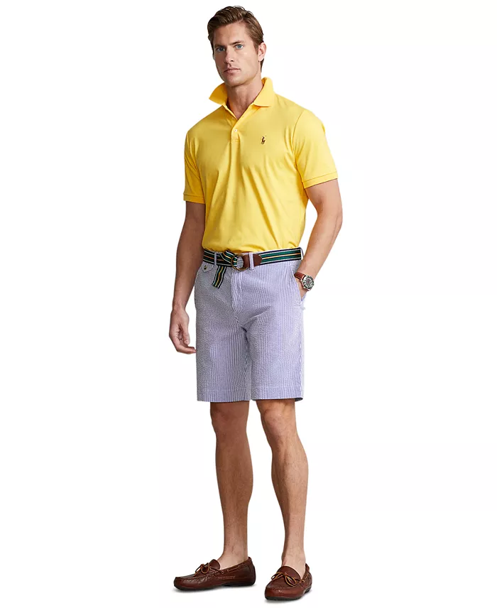 Alfani Polo Ralph Lauren Men's 9-1/4-Inch Stretch Classic-Fit Seersucker Shorts Men's Fashion & Accessories