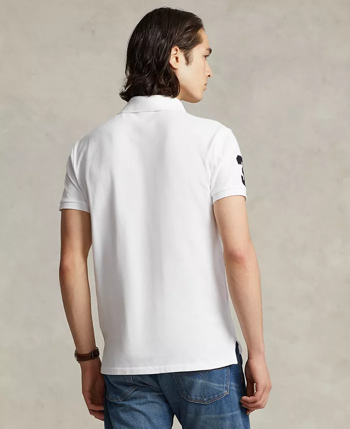 Alfani Polo Ralph Lauren Men's Big Pony Custom Slim Fit Mesh Polo Men's Fashion & Accessories