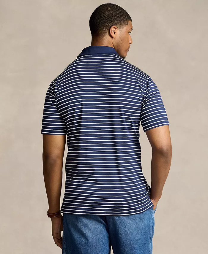 Alfani Polo Ralph Lauren Men's Big & Tall Airflow Stretch Striped Performance Polo Shirt Men's Fashion & Accessories