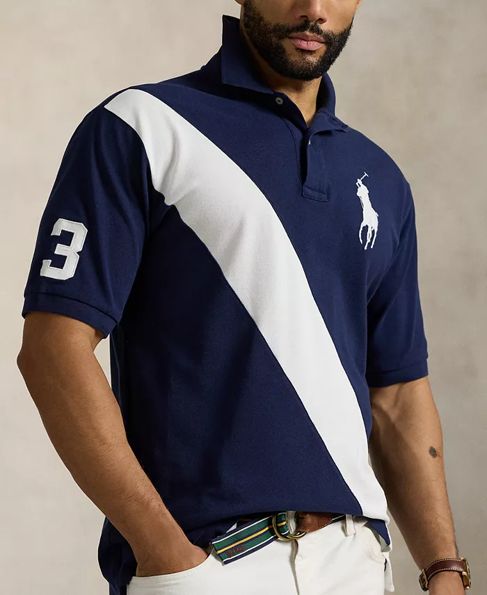 Alfani Polo Ralph Lauren Men's Big & Tall Big Pony Mesh Polo Shirt Men's Fashion & Accessories