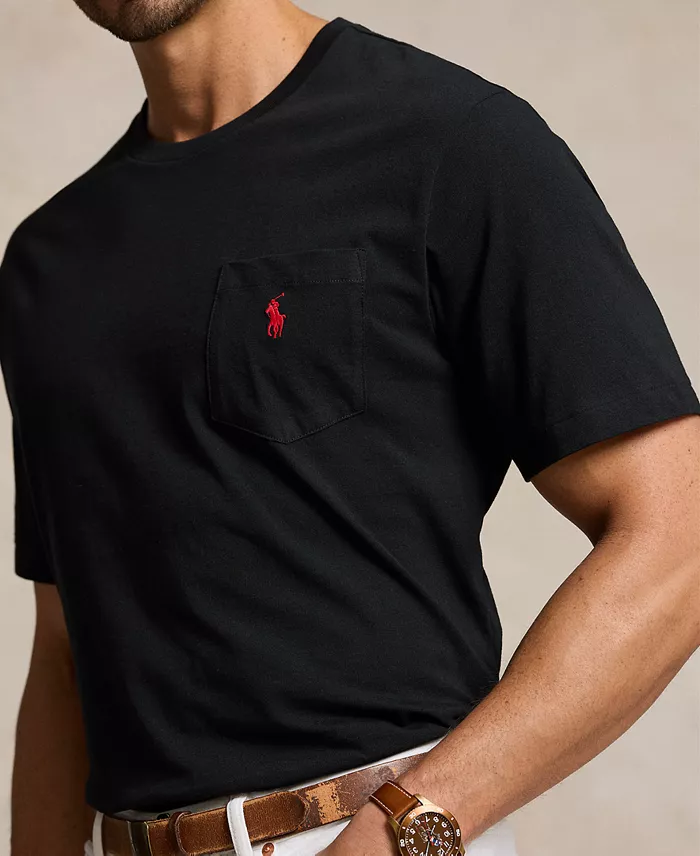 Alfani Polo Ralph Lauren Men's Big & Tall Crew-Neck Pocket T-Shirt Men's Fashion & Accessories