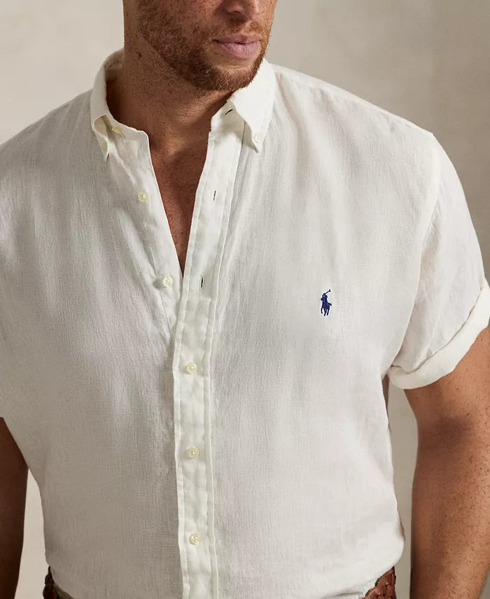 Alfani Polo Ralph Lauren Men's Big & Tall Linen Shirt Men's Fashion & Accessories