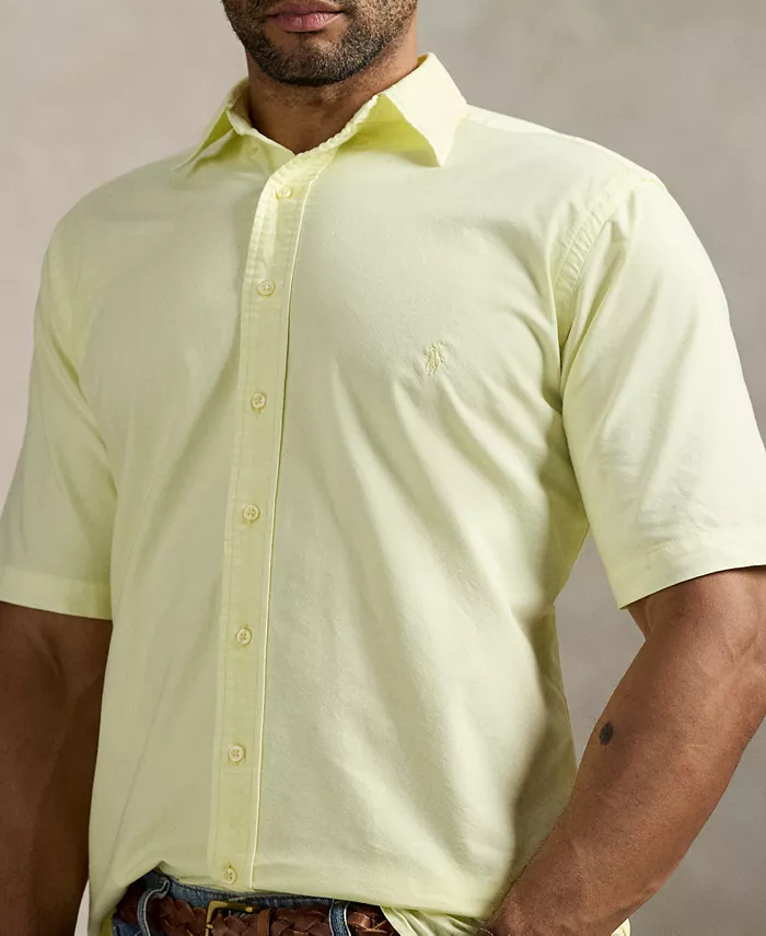 Alfani Polo Ralph Lauren Men's Big & Tall Mineral-Dyed Oxford Shirt Men's Fashion & Accessories