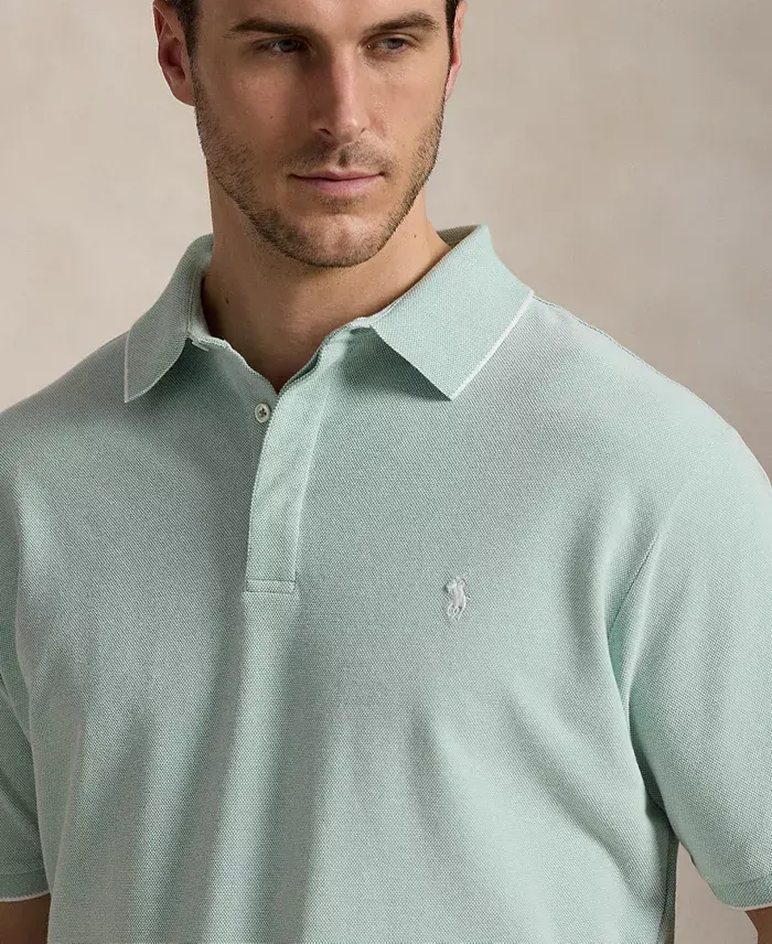 Alfani Polo Ralph Lauren Men's Big & Tall Stretch Oxford Mesh Polo Shirt Men's Fashion & Accessories