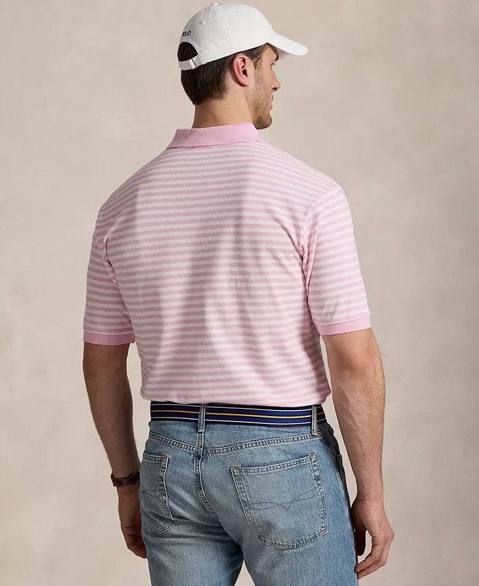 Alfani Polo Ralph Lauren Men's Big & Tall Striped Mesh Polo Shirt Men's Fashion & Accessories