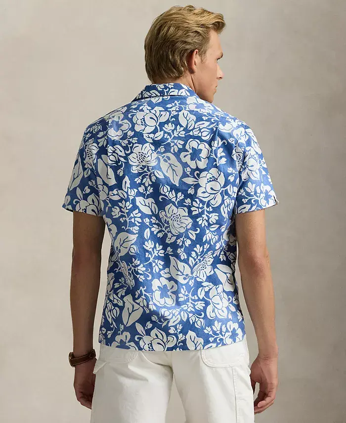 Alfani Polo Ralph Lauren Men's Classic-Fit Floral Oxford Camp Shirt Men's Fashion & Accessories
