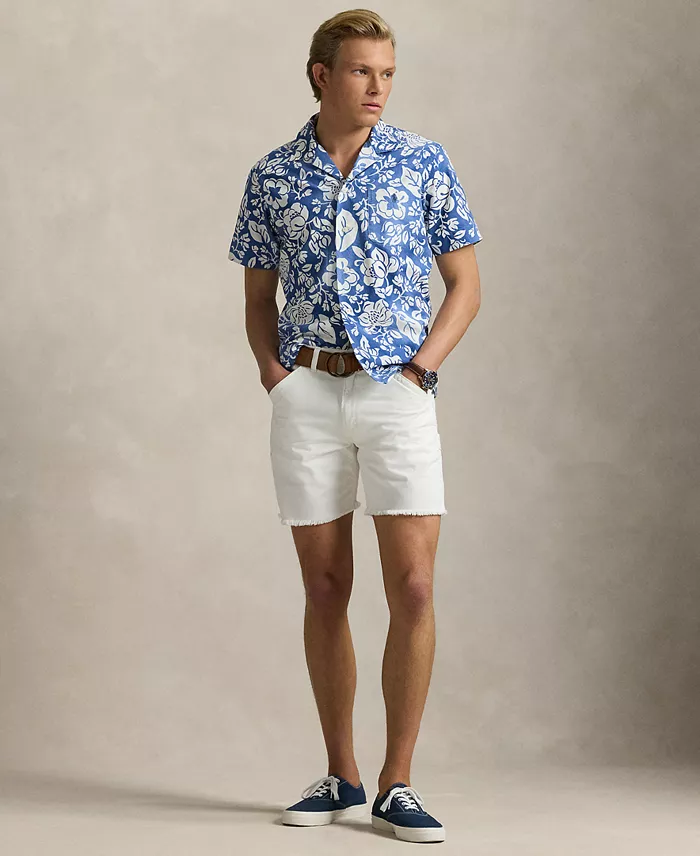 Alfani Polo Ralph Lauren Men's Classic-Fit Floral Oxford Camp Shirt Men's Fashion & Accessories