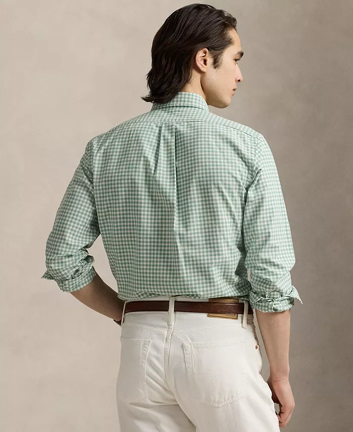 Alfani Polo Ralph Lauren Men's Classic-Fit Gingham Oxford Shirt Men's Fashion & Accessories