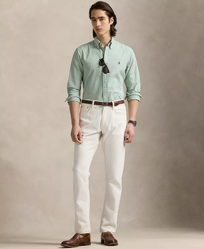 Alfani Polo Ralph Lauren Men's Classic-Fit Gingham Oxford Shirt Men's Fashion & Accessories