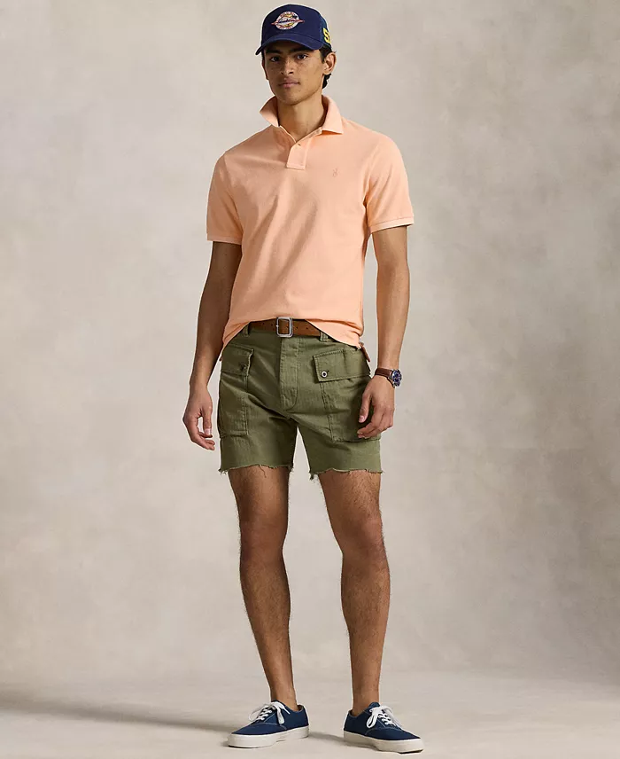 Alfani Polo Ralph Lauren Men's Classic-Fit Mineral-Dyed Mesh Polo Shirt Men's Fashion & Accessories