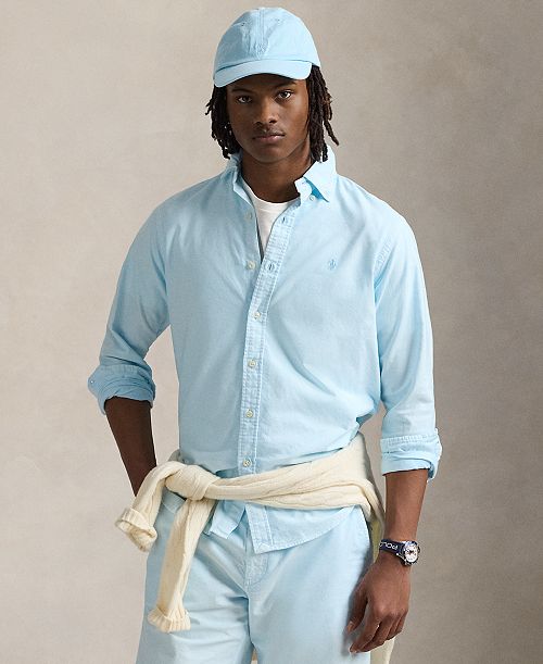 alfani Polo Ralph Lauren Men's Classic Fit Mineral-Dyed Oxford Shirt Men's Fashion & Accessories alfani Polo Ralph Lauren Men's Classic Fit Mineral-Dyed Oxford Shirt Men's Fashion & Accessories