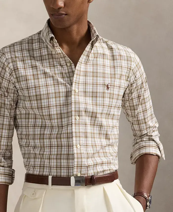 Alfani Polo Ralph Lauren Men's Classic-Fit Performance Twill Shirt Men's Fashion & Accessories