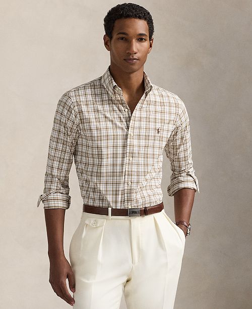alfani Polo Ralph Lauren Men's Classic-Fit Performance Twill Shirt Men's Fashion & Accessories