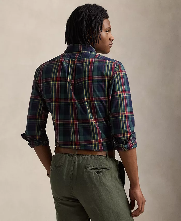 Alfani Polo Ralph Lauren Men's Classic-Fit Plaid Performance Shirt Men's Fashion & Accessories