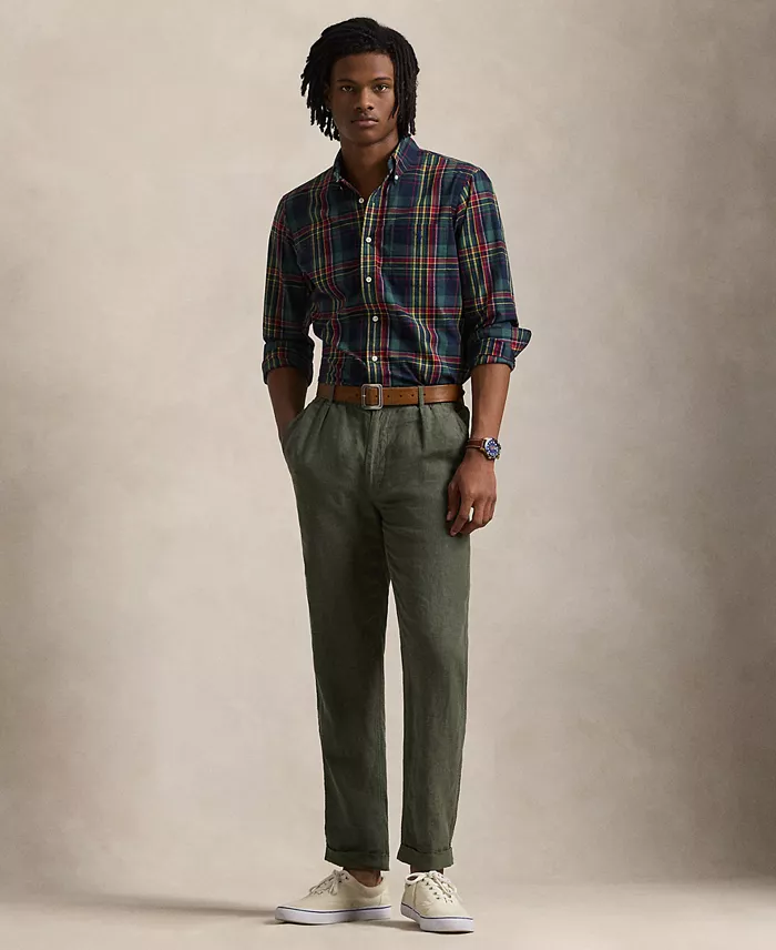 Alfani Polo Ralph Lauren Men's Classic-Fit Plaid Performance Shirt Men's Fashion & Accessories