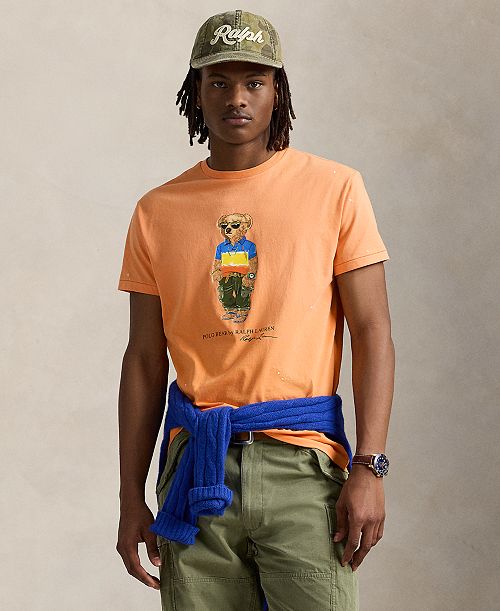 alfani Polo Ralph Lauren Men's Classic-Fit Polo Bear Jersey T-Shirt Men's Fashion & Accessories