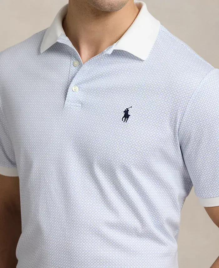 Alfani Polo Ralph Lauren Men's Classic-Fit Print Soft Cotton Polo Shirt Men's Fashion & Accessories