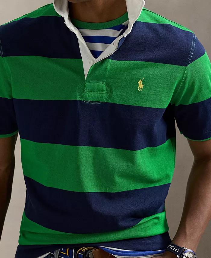 Alfani Polo Ralph Lauren Men's Classic-Fit Short-Sleeve Rugby Shirt Men's Fashion & Accessories