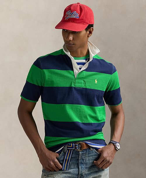 alfani Polo Ralph Lauren Men's Classic-Fit Short-Sleeve Rugby Shirt Men's Fashion & Accessories